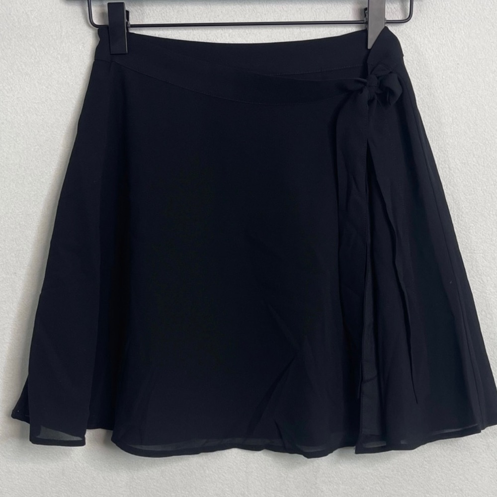 Flirty Black Tie Skater Skirt
